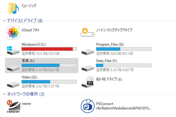 PC HDD容量 Cドライブピンチ