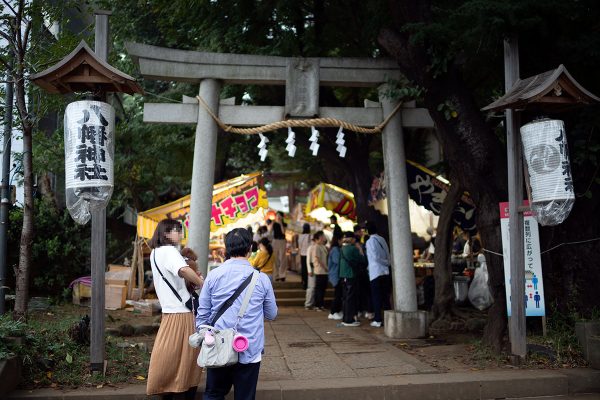 神社 お祭り 鳥居