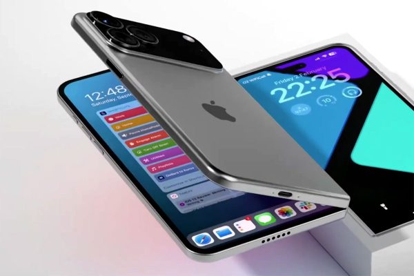 2つ折りiPhone 折りたたみスマホ