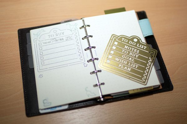 notivo ミニ6 本革システム手帳 メモ柄テンプレート