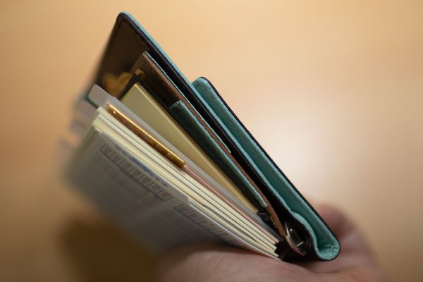 notivo ミニ6 本革システム手帳 リングノート360°開く 書きやすい