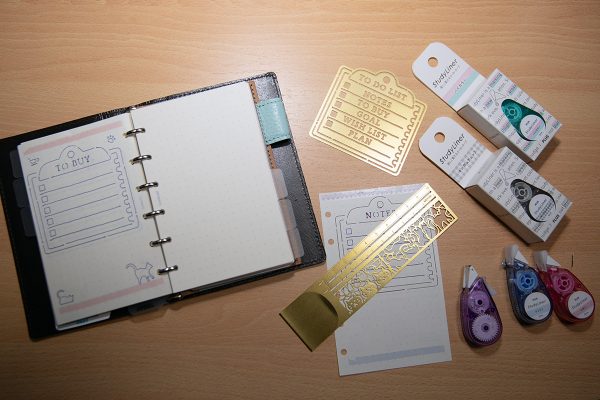 notivoシステム手帳 mini6 クリップルーラー テンプレート マーカー スタディライナー