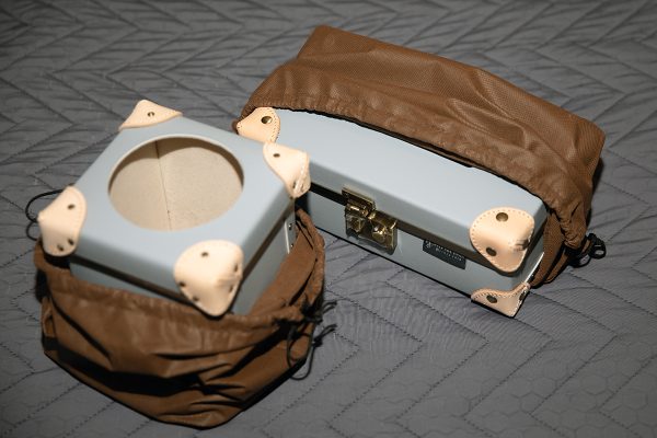 本牛革トランクティッシュケース MINIダストボックス ゴミ箱