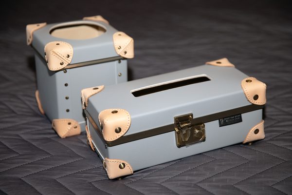 本牛革トランクティッシュケース MINIダストボックス ゴミ箱
