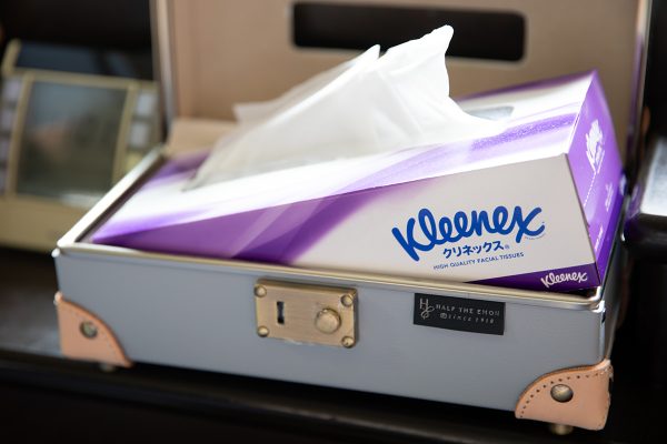 本牛革トランクティッシュケース クリネックス ボックスティッシュ