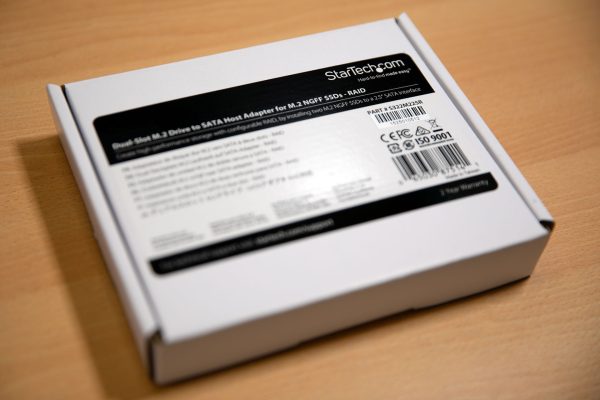 StarTech.com 2スロットM.2 - SATAアダプタ 2.5インチドライブベイ RAID M.2 NGFF SSDアダプタ SATA3.0 6Gbps S322M225R