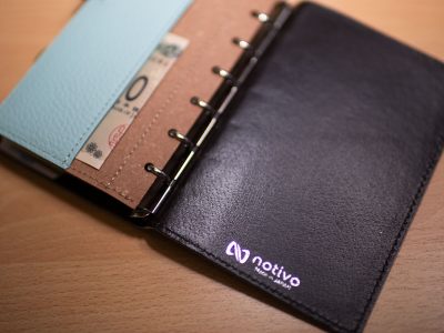 notivo ミニ6 本革システム手帳 ミントブルー