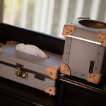 本牛革トランクティッシュケース MINIダストボックス ゴミ箱