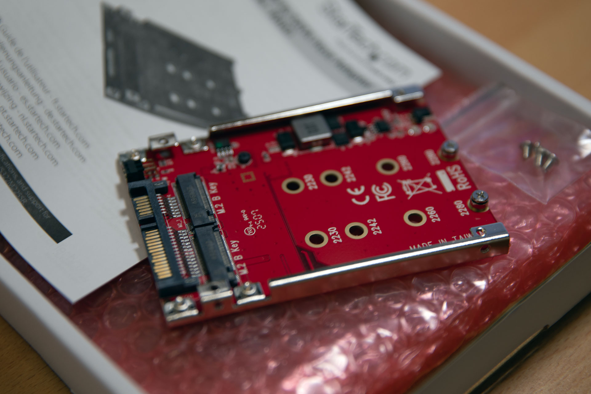 StarTech.com RAID M.2 NGFF SSDアダプタ SATA3.0 S322M225R